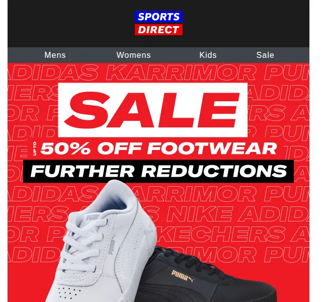 Sportsdirect.com: až 50% sleva na tenisky – červen 2026 | Nuslet.cz