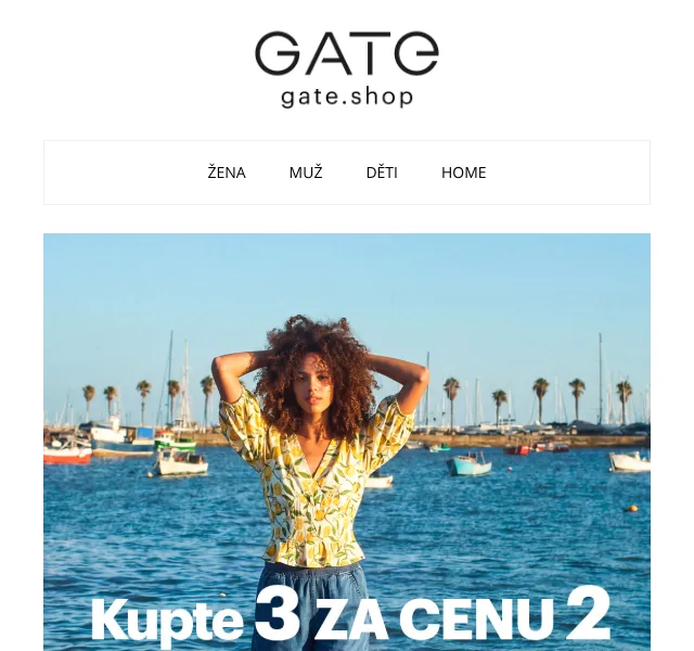Gate.shop: Kupte 3 za cenu 2 – květen 2026 | Nuslet.cz
