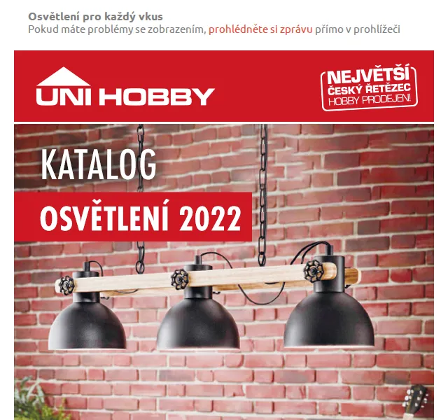 UNI HOBBY: Osvětlení a lampy – červen 2026 | Nuslet.cz
