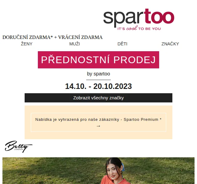 Spartoo: Až -50 % na Betty London, Moony Mood a Name it – červen 2026 | Nuslet.cz