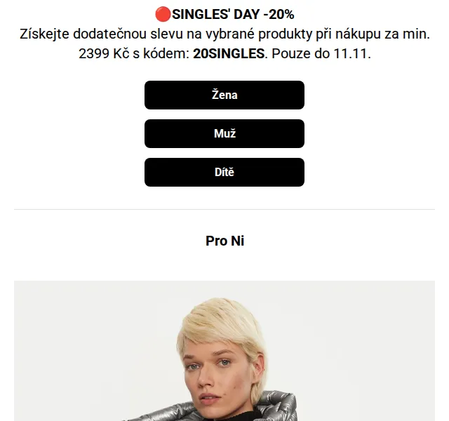 Modivo: Singles' Day -20% na módu – červenec 2026 | Nuslet.cz