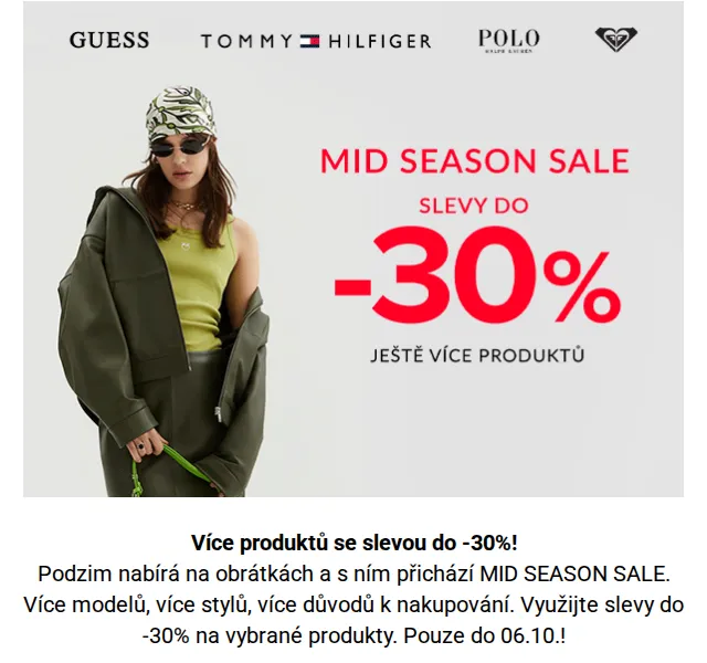 Modivo: Mid Season Sale slevy až -30 % – červen 2026 | Nuslet.cz
