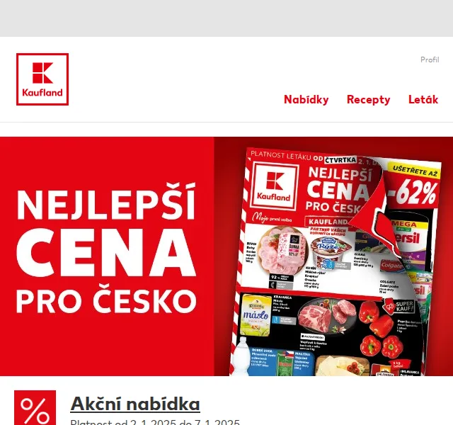 Kaufland: Paprika a máslo v akci – červenec 2026 | Nuslet.cz