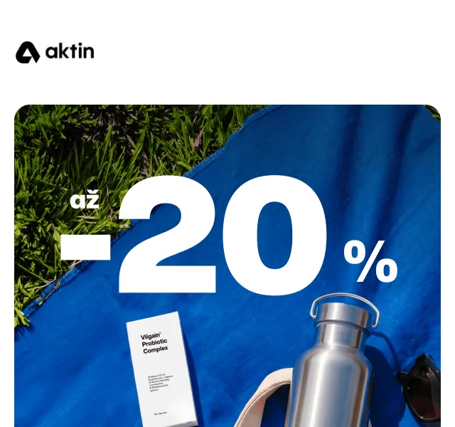 Aktin: Probiotika se slevou až 20 % – červen 2026