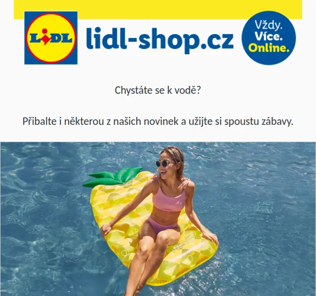 Lidl: Zábava u vody – červenec 2026 | Nuslet.cz