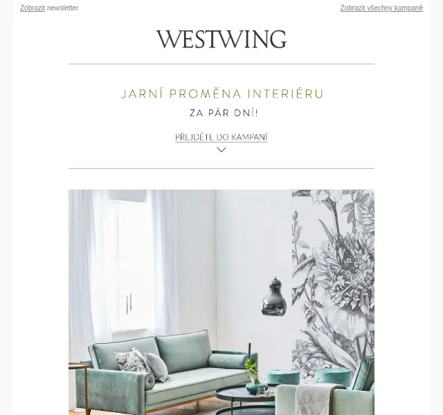 Westwing: Rychlé jarní doručení nábytku – červen 2026 | Nuslet.cz