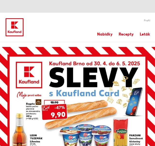 Kaufland: Slevy s Kaufland Card – červenec 2026 | Nuslet.cz