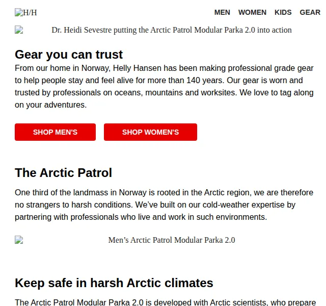 Helly Hansen: Arctic Patrol Modular Parka 2.0 – červen 2026 | Nuslet.cz
