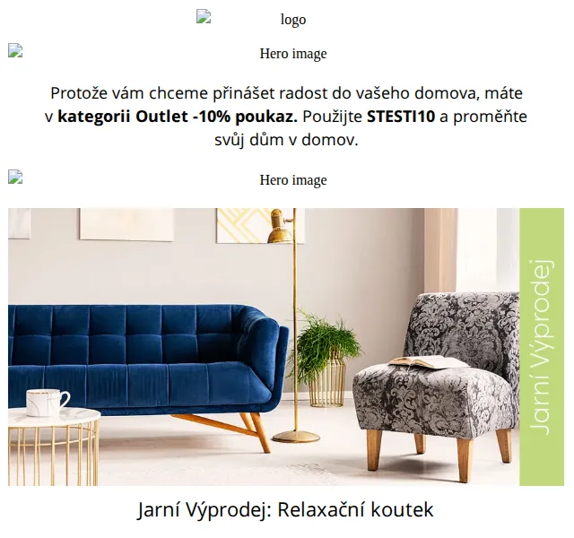 Vivre: -10% v kategorii Outlet – červen 2026 | Nuslet.cz