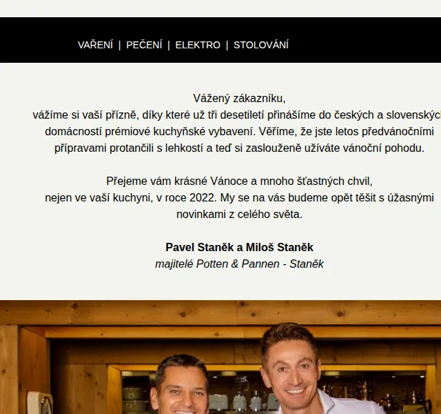 Potten & Pannen: PF 2022 přání a vánoční poděkování – červen 2026 | Nuslet.cz