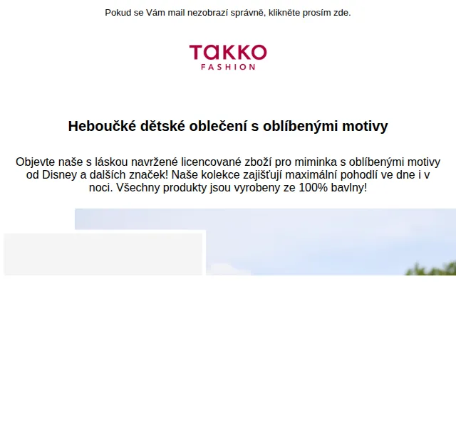 Takko Fashion: Dětské oblečení Disney – červenec 2026 | Nuslet.cz
