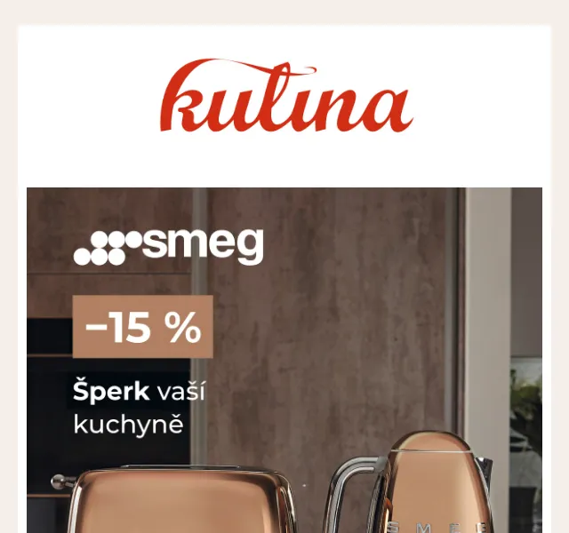 KULINA.cz: Sleva 15 % na Smeg – červen 2026 | Nuslet.cz