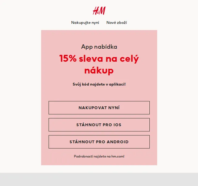 H&M Fashion: 15% sleva na celý nákup – červen 2026 | Nuslet.cz