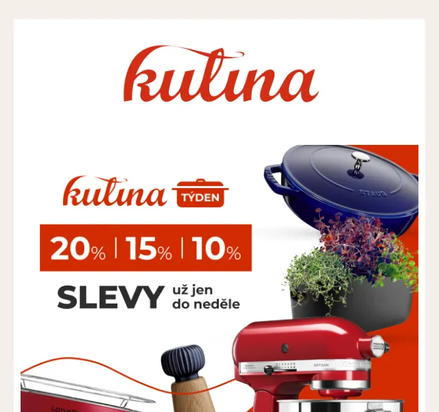 KULINA.cz: Slevy až 20 % na nože, hrnce a pánve – červen 2026 | Nuslet.cz