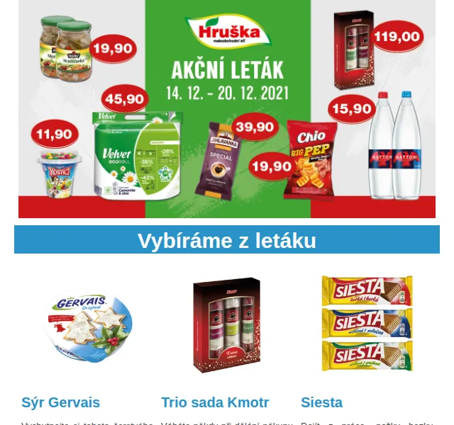 Váš HRUŠKA tým: leták s akcemi – červen 2026 | Nuslet.cz