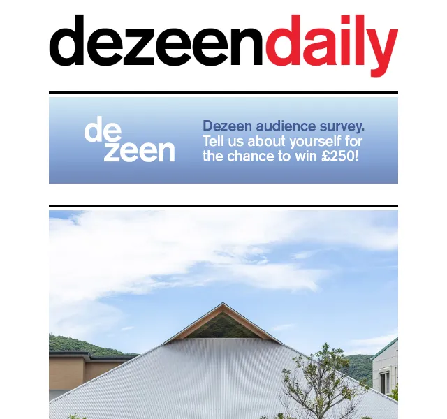 Dezeen Daily: Architektura a design – červenec 2026 | Nuslet.cz