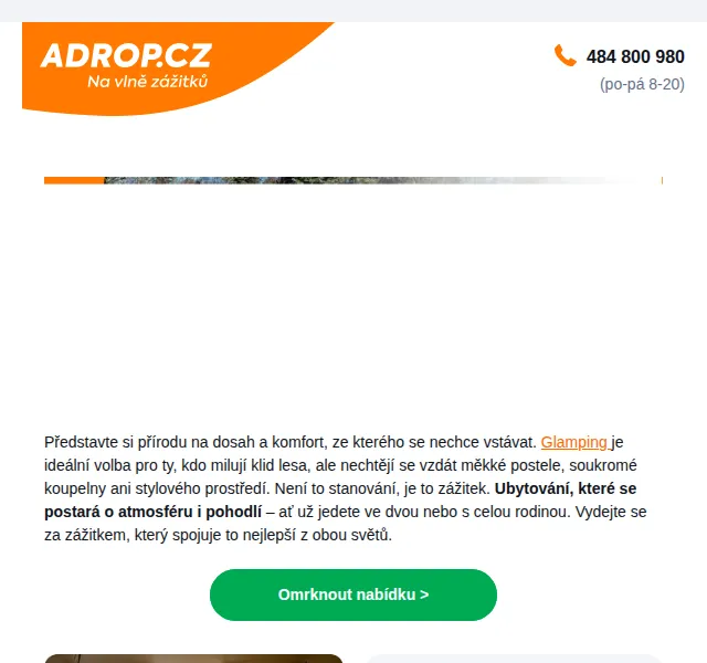 Adrop: Glamping a netradiční ubytování se slevou – červen 2026 | Nuslet.cz
