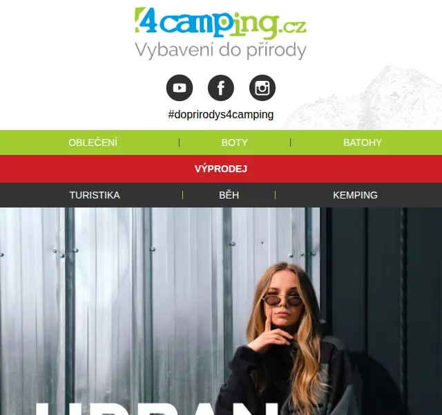 4camping: Urban style oblečení a outdoor – červen 2026 | Nuslet.cz