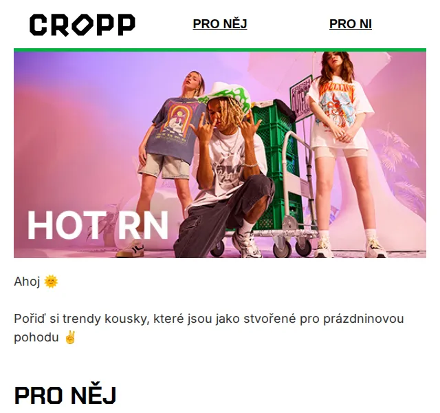 Cropp: letní trendy pro něj i pro ni – červen 2026 | Nuslet.cz