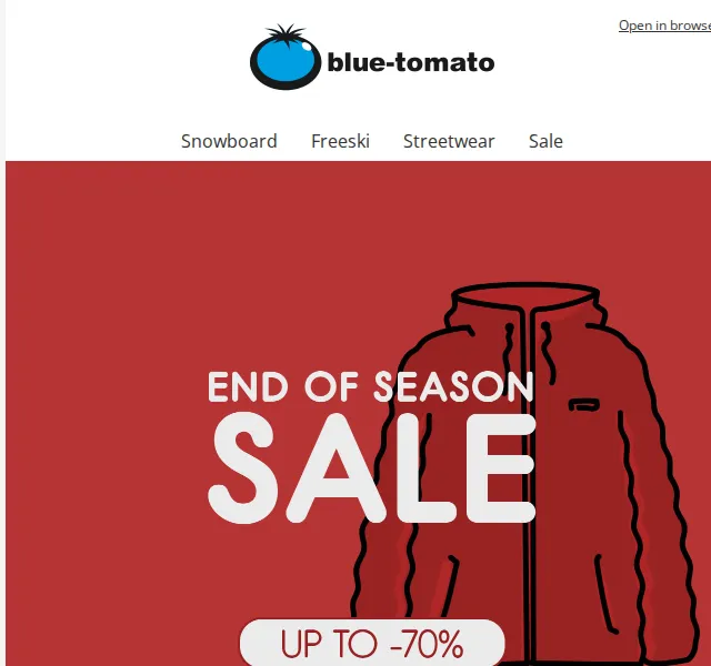 BLUE TOMATO: Zimní bundy a boty až 70 % sleva – červen 2026 | Nuslet.cz