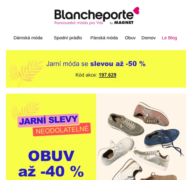 Blancheporte: Boty se slevou až –40 % – červen 2026 | Nuslet.cz