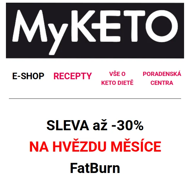 MyKETO: FatBurn se slevou až -30% – červen 2026 | Nuslet.cz