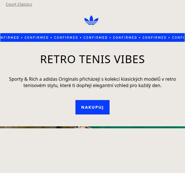 adidas: Originals x Sporty & Rich Court Classics – červen 2026 | Nuslet.cz