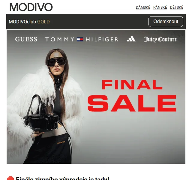 Modivo: Final Sale – více produktů za nižší ceny – červen 2026 | Nuslet.cz