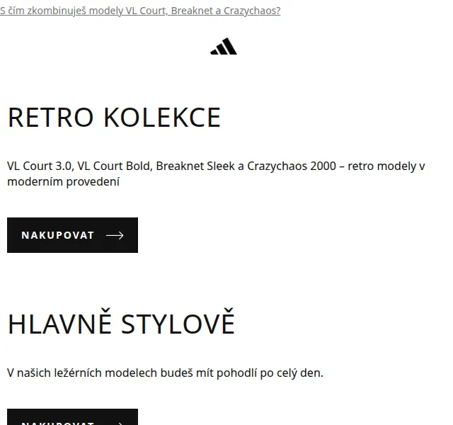 adidas: Retro modely VL Court a Crazychaos – červen 2026 | Nuslet.cz