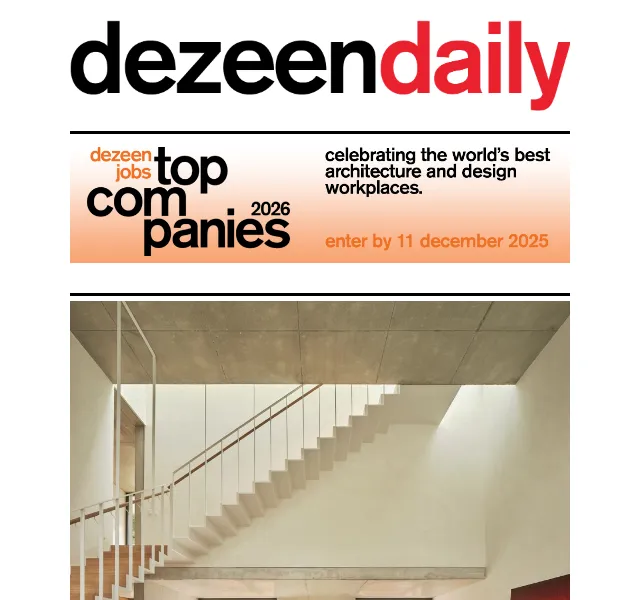 Dezeen Daily: Novinky ze světa architektury a designu – červen 2026 | Nuslet.cz