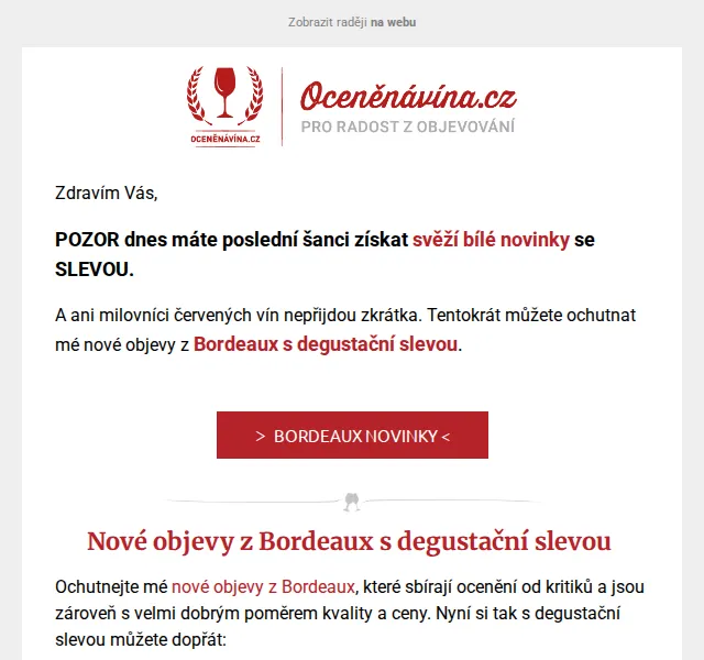 Vláďa z Oceněnávína.cz: Bordeaux a svěží bílá se slevou – červen 2026 | Nuslet.cz