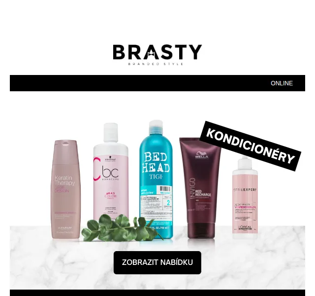 Brasty: sleva 10 % na kondicionéry – červen 2026 | Nuslet.cz