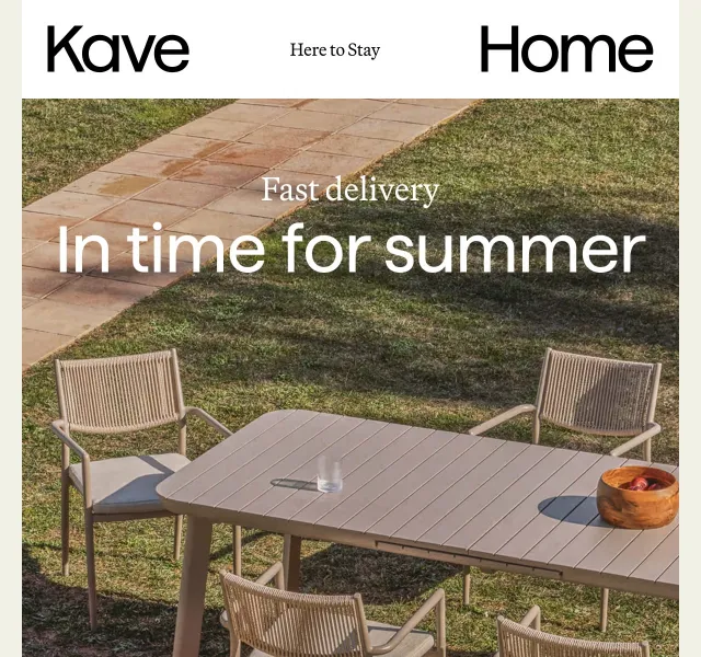 Kave Home Sale: Venkovní nábytek – květen 2026 | Nuslet