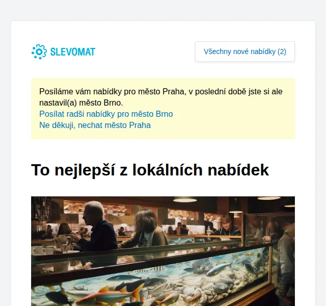 Slevomat: Jídlo tak čerstvé, že se hýbe – červen 2026 | Nuslet.cz