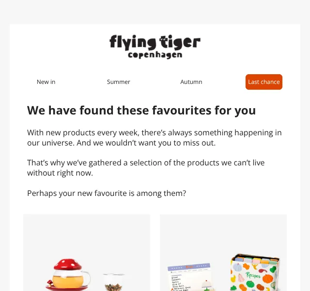 Flying Tiger Copenhagen: Nové produkty – září 2026
