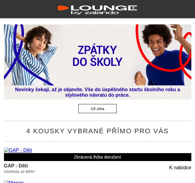 Lounge by Zalando: GAP, Mango, Icepeak – výprodej až 80 % – červen 2026 | Nuslet.cz