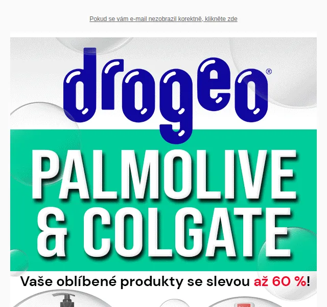 Drogeo: Colgate a Palmolive se slevou až 60 % – červen 2026 | Nuslet.cz