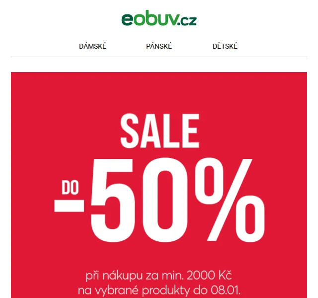 eobuv.cz: Extra -15% na SALE produkty – červen 2026 | Nuslet.cz
