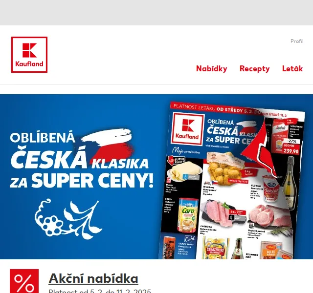Kaufland: Brambory a brambůrky v akci – únor 2025 | Nuslet.cz