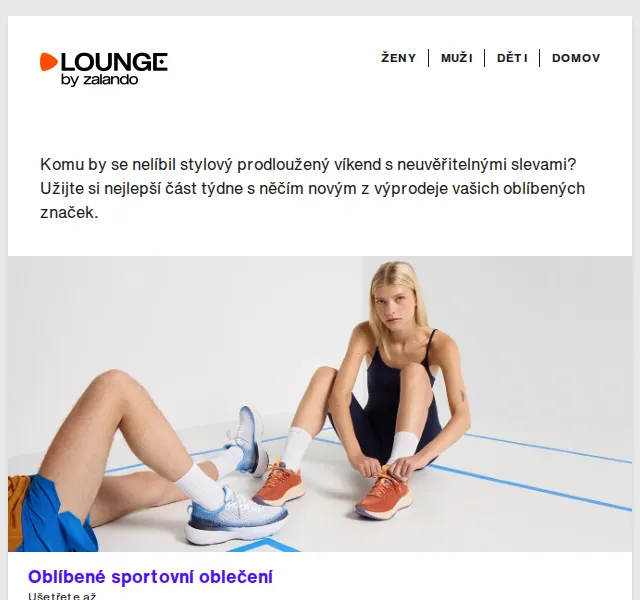 Lounge by Zalando: slevy až 80 % na sportovní oblečení – červenec 2026 | Nuslet.cz