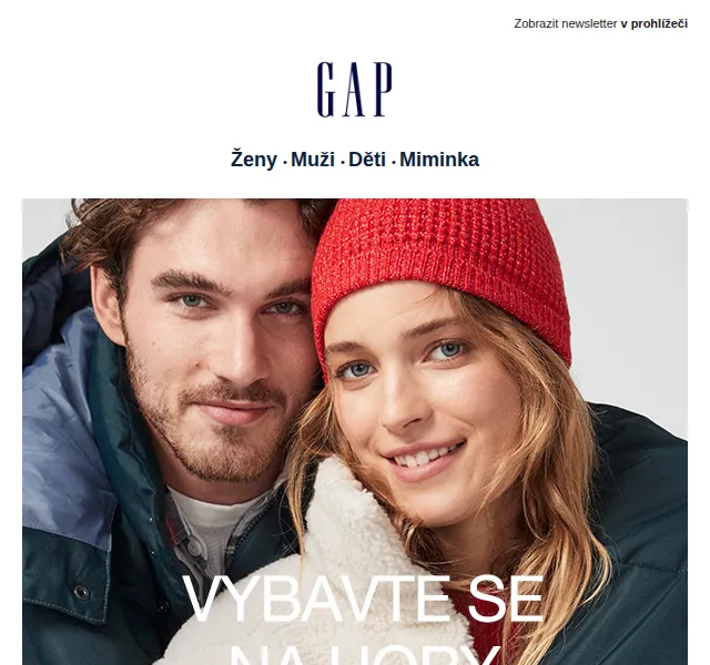 GAPstore: Vybavení na hory s extra slevou 15 % – červen 2026 | Nuslet.cz