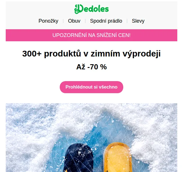 Dedoles.cz: Zimní výprodej 300+ designů do -70 % – červenec 2026 | Nuslet.cz
