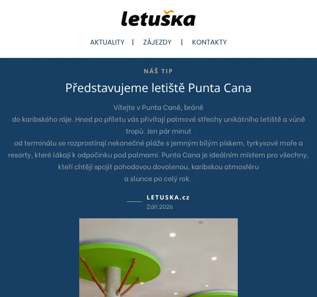 Letuška.cz: Karibik od 14 590 Kč – září 2026