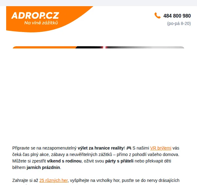 Adrop: Zapůjčení VR s 25 hrami – červenec 2026 | Nuslet.cz