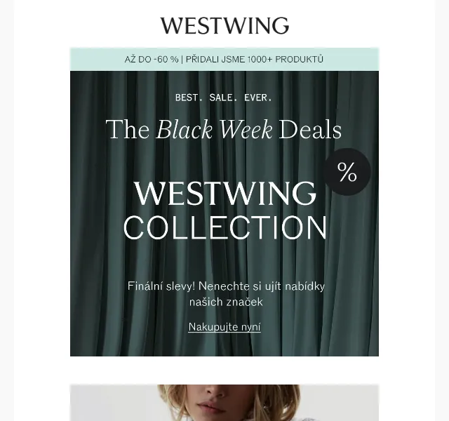 Westwing: Black Deals až do -60 % – červen 2026 | Nuslet.cz