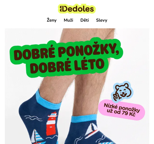Dedoles.cz: Nízké ponožky od 79 Kč – červen 2026 | Nuslet.cz