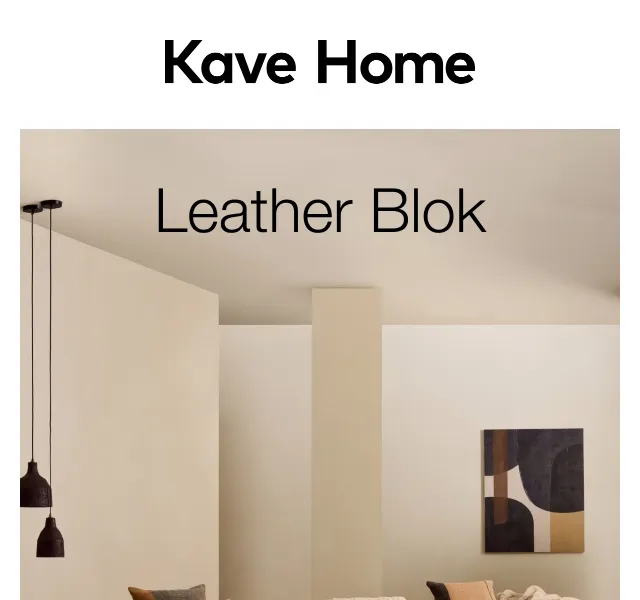 Kave Home Sale: Nová kožená pohovka Leather Blok – červen 2026 | Nuslet.cz