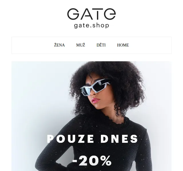 Gate.shop: Doprava zdarma a sleva 20 % – červenec 2026 | Nuslet.cz