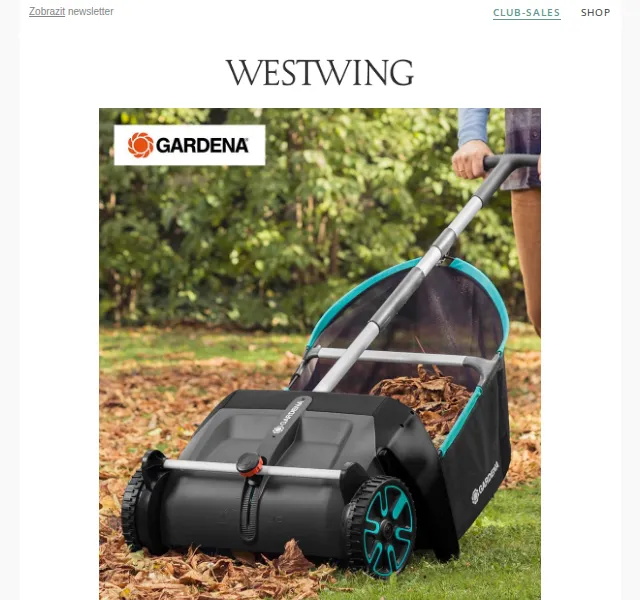 Westwing: Gardena podzimní úklid + šperky Ania Kruk – červenec 2026 | Nuslet.cz