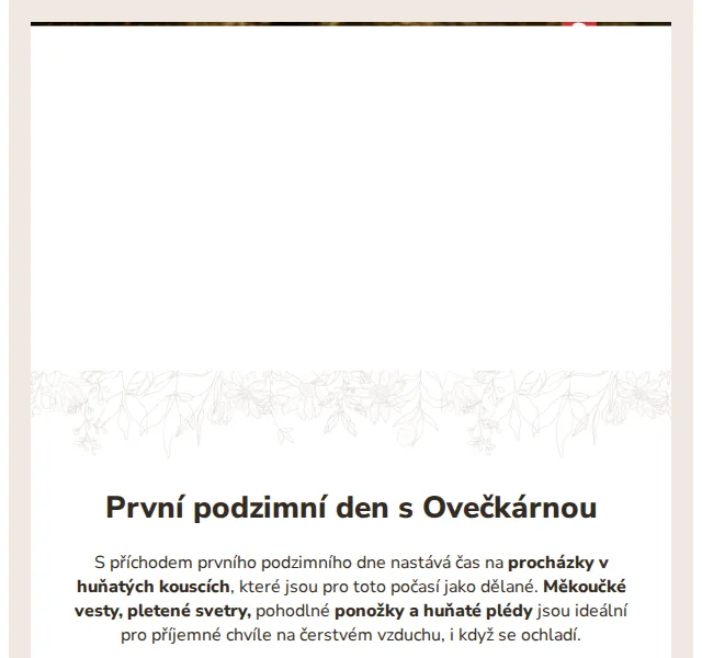 Ovečkárna: Sleva 20 % na podzimní kolekci – červen 2026 | Nuslet.cz